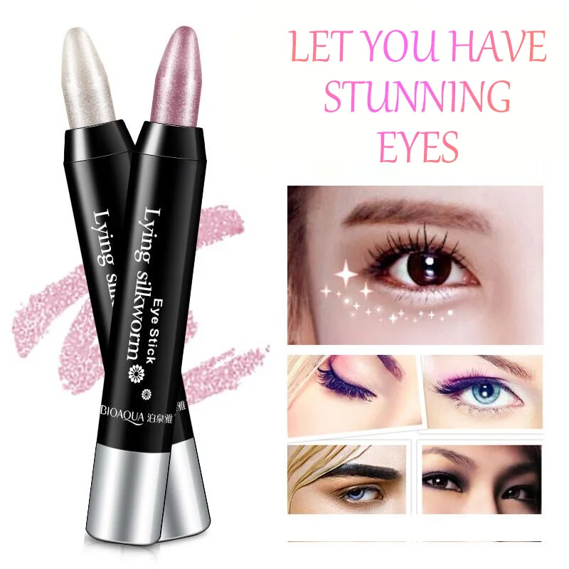 BIOAQUA Highlighter Eyeshadow Makeup Powder Pen Lasting Color Waterproof Eye Shadow |