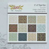 autmn series patterned paper scrapbooking paper pack craft paper art card card making 6x 6 24 sheets pack