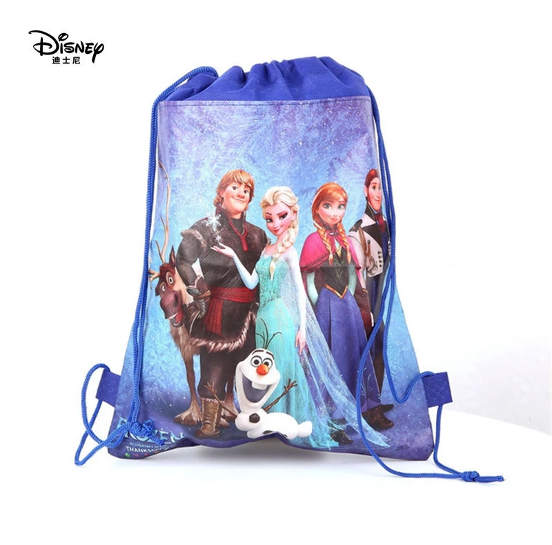 Дисней мультфильм Drawstring сумки Дети Замороженные Сумка Микки хранения день рождения девочки мальчика подарок карманный малыш плавательный посылка игрушка мешок