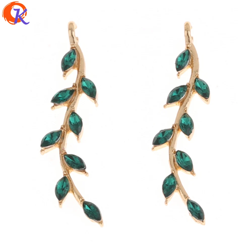 

Cordial Design 50Pcs 12*32MM Jewelry Accessories/Hand Made/Willow Branch Shape/DIY/Connectors With Rhinestone/Earring Findings