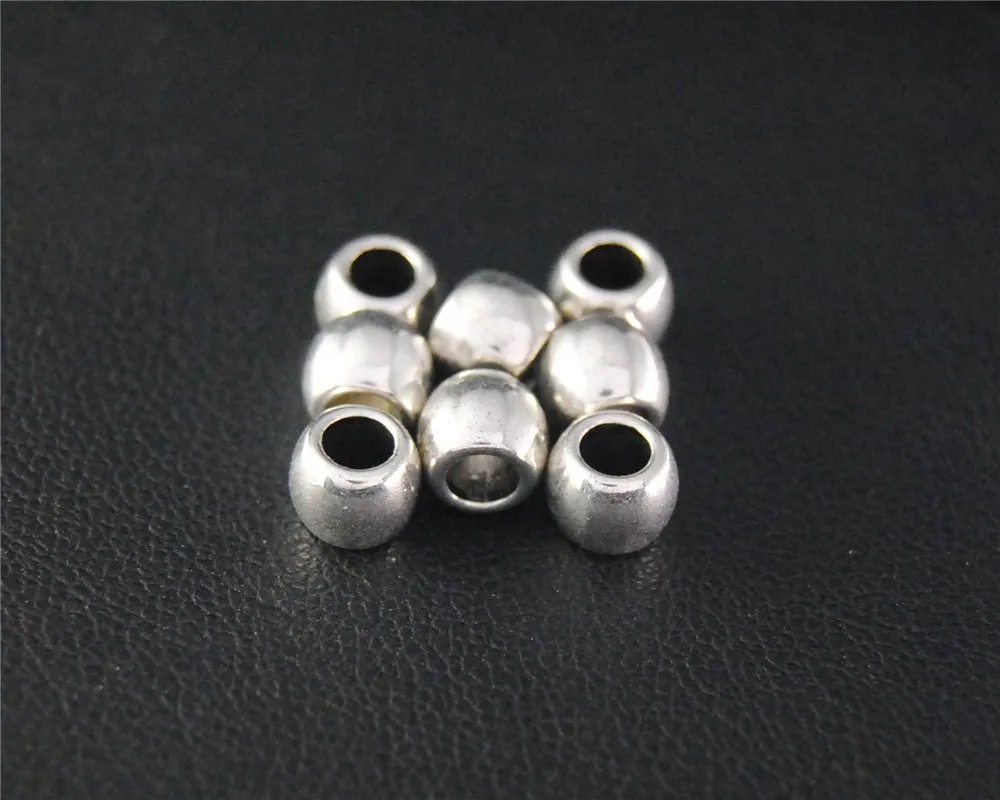 100 шт. бусины разделители для браслетов 5 х6 мм|spacer beads|beads roundjewelry making |