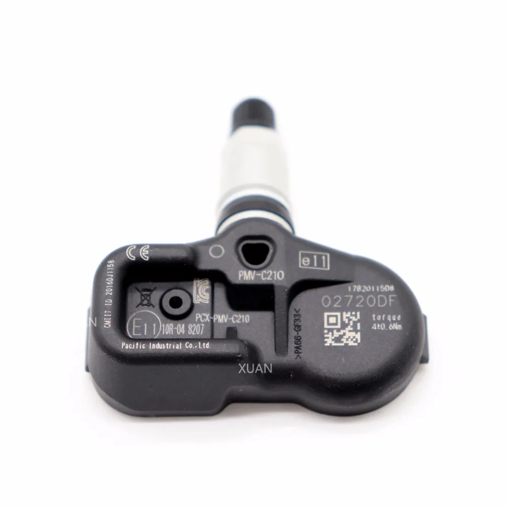 XUAN датчик давления в шинах TPMS датчик для Toyota RAV4 IV дизель Avensis Yaris Auris Lexus PMV-C210 433 МГц