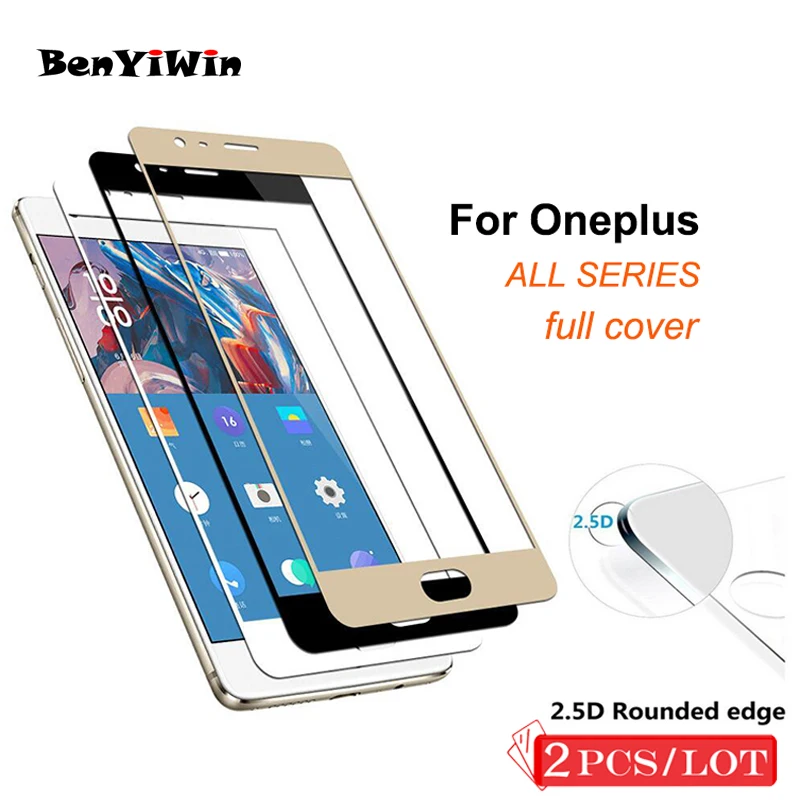 Закаленное стекло для Oneplus 3/5/5T/6/6T защитный чехол экрана One Plus 3T/5/5T/6/6T полное