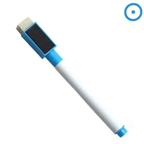 1pc Sky blue 1 шт. стираемая Магнитная белая ручка-маркер для доски маркер Жидкий Мел стекло Керамика Офис школа Искусство Маркер красочные чернила - Цвет: 1pc Sky blue