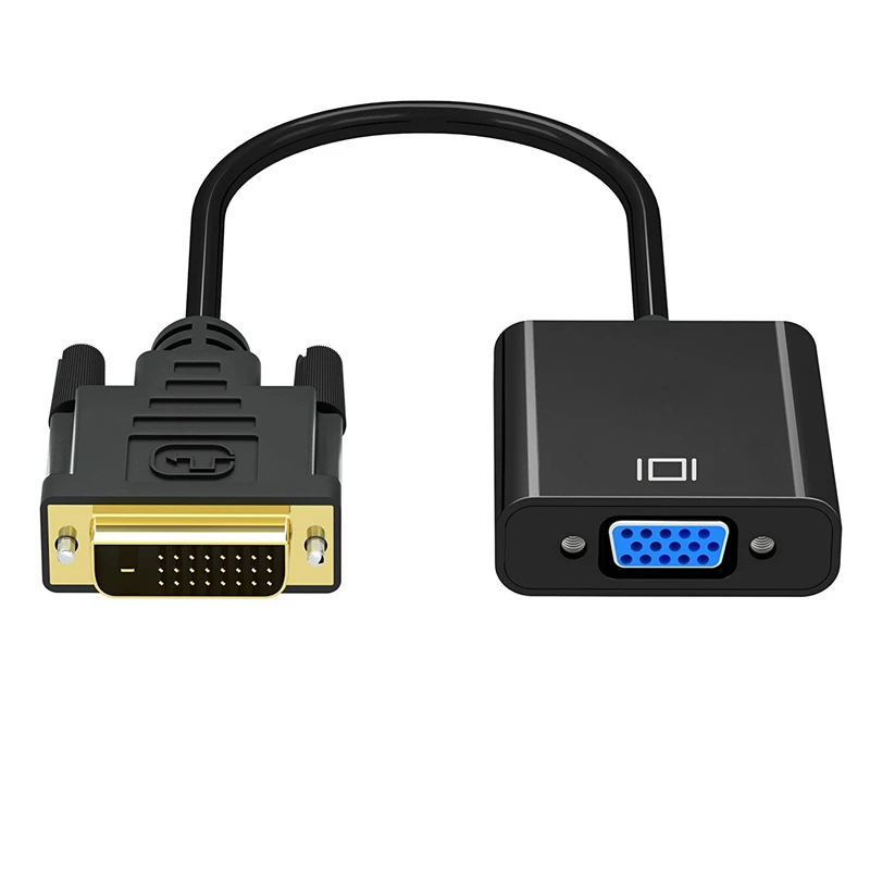 OLOEY 1080 P DVI-D To VGA адаптер кабель DVI 24 + 1 25 Pin Мужской к Женский видео конвертер для ТВ