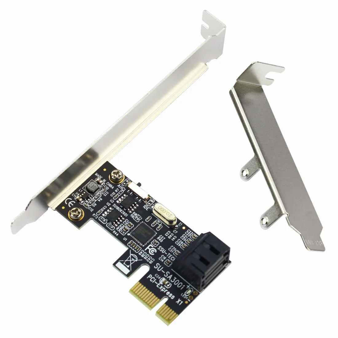 PCI-E к SATA3.0 2 порта Плата расширения мини PCIE к SATA 3,0 интерфейс адаптера преобразования для SSD загрузки системы Riser контроллер