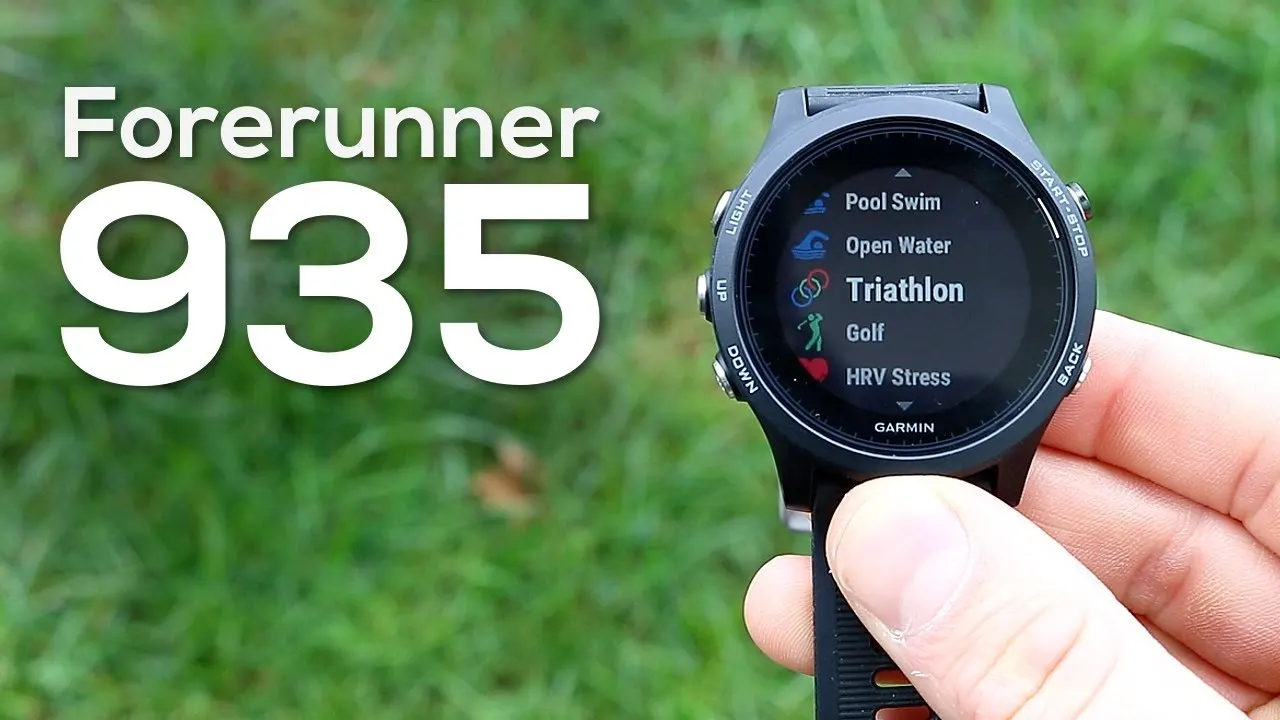Garmin Forerunner 935 gps Multisport Smartwatch-черный желтый Триатлон велосипед бег плавать часы