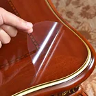 Глянцевая прозрачная защитная пленка Sunice 4mil для мебели, защита поверхности стола от царапин, пленка 50 см x 1 м2 м3 м510 м