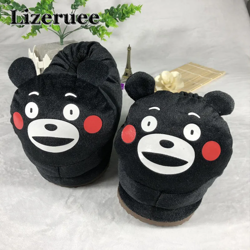 Зимние очень забавные тапочки с животными для мужчин и женщин теплые домашние