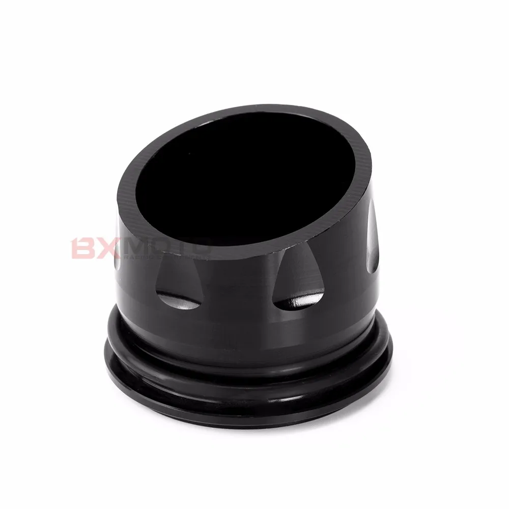 black Для Yamaha T-max 530 T MAX TMAX 530 TMAX 500 2012- T MAX заказной CNC алюминиевый глушитель выхлопной трубы - Цвет: black
