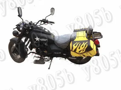 Мотоциклетная Боковая Сумка с эффектом пламени седельные сумки для Honda Shadow Spirit