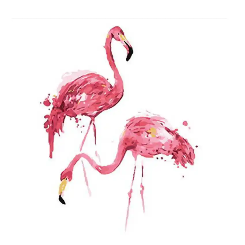 Flamingo painting Рисование по номерам, сексуальная женщина, сделай сам масляные краски по номерам, краски по номерам наборы - Цвет: Flamingo painting