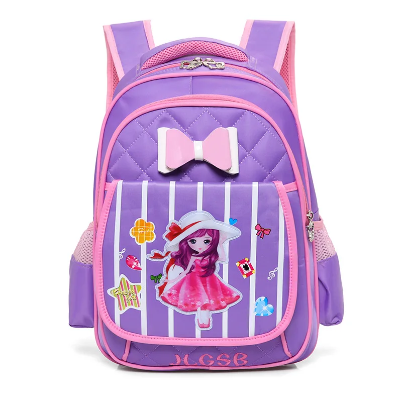 Рюкзак для девочек, школьный, с принтом принцессы
