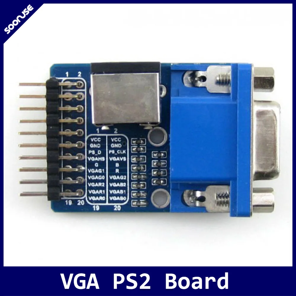VGA PS2 плата аксессуар тестовый модуль с + интерфейсы коннектора управления для