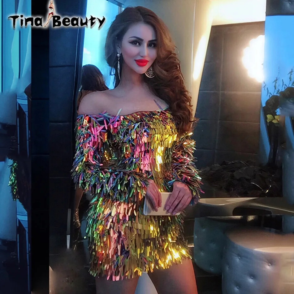 Женское платье с длинным рукавом Tina вечернее облегающее для выпускного вечера