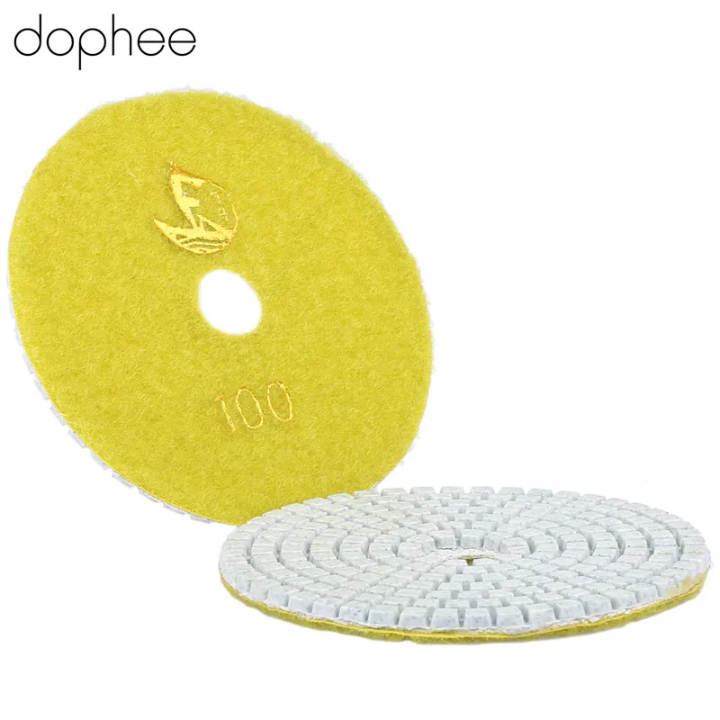 Dophee Yellow 100 мм/4 &quotпрофессиональные мокрого/сухого гранитного бетона мрамора