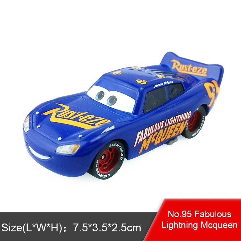 Fabulous Mcqueen 39 стилей disney Pixar Тачки 2 3 Молния Маккуин Джексон шторм матер 1:55 литая под давлением модель автомобиля из металлического сплава игрушка для детей подарок для мальчиков - Цвет: Fabulous Mcqueen