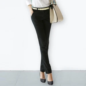 Женские офисные брюки-карандаш большого размера, Новое поступление 201, элегантные женские офисные брюки, эластичные повседневные хлопковые брюки для женщин