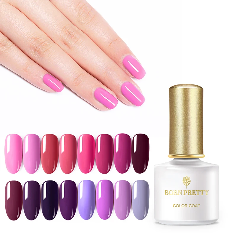 BORN PRETTY 6ml Nail Color Gel Polish Reddish Purple Soak Off UV varnish Art Design|Гель для ногтей| |