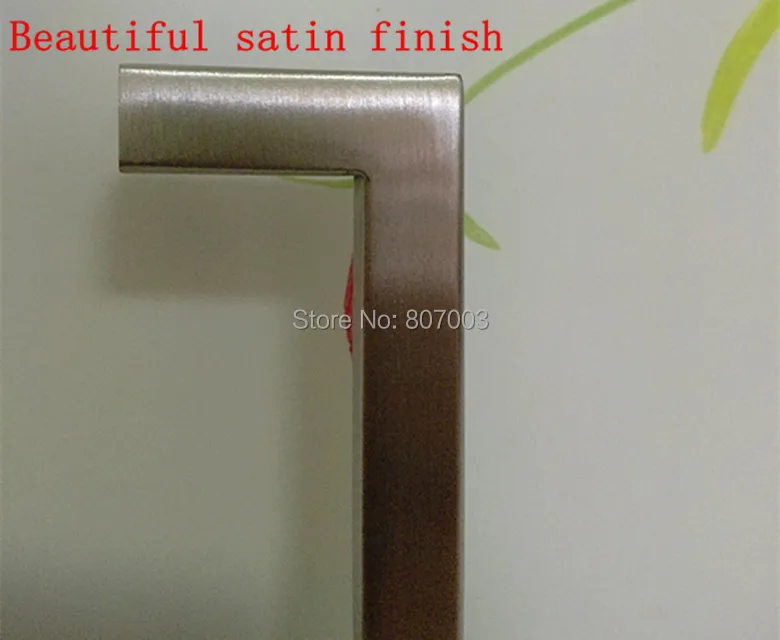 (Длина: 50 мм) 10 мм квадратный стержень из нержавеющей стали ручка кухонного шкафа