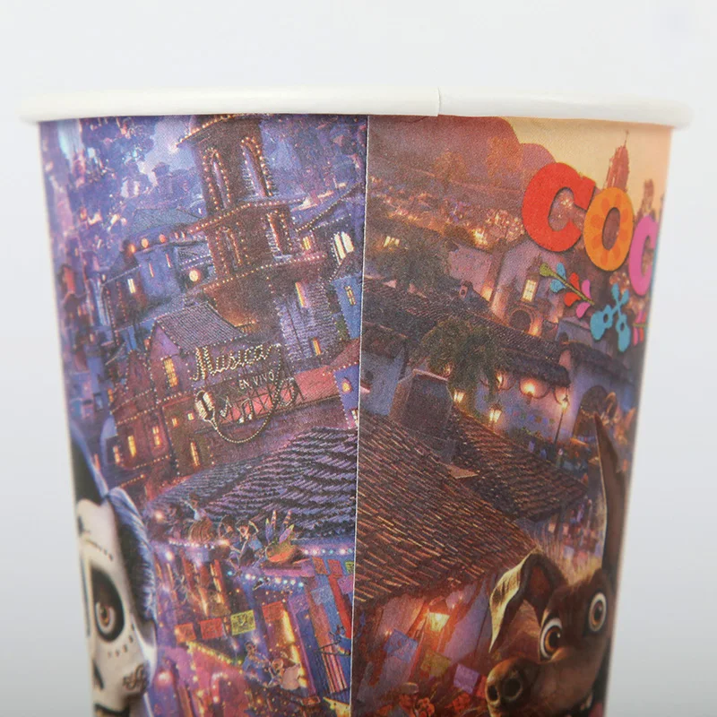 24 шт./партия, COCO, оформление вечеринки, 1-й день рождения, тарелки, чашки, детские товары для дня рождения, одноразовая посуда, набор