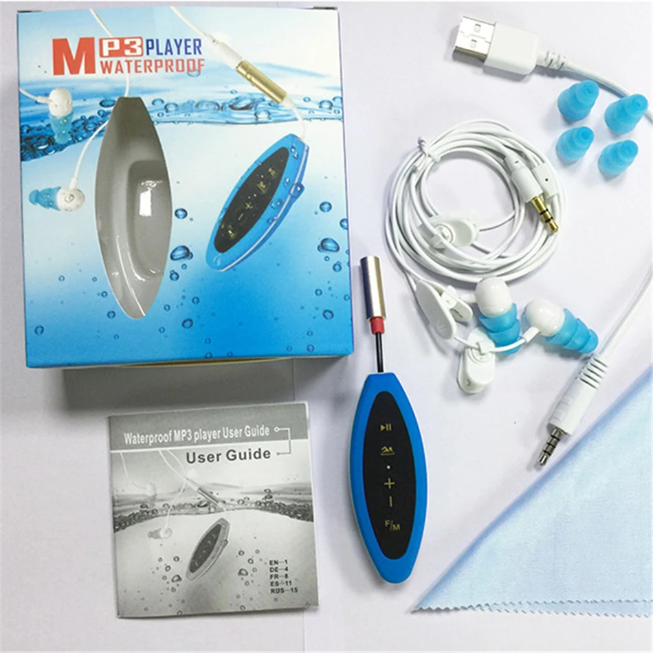 Новейший Водонепроницаемый MP3 плеер 8 ГБ высококачественный спортивный мини mp3 с