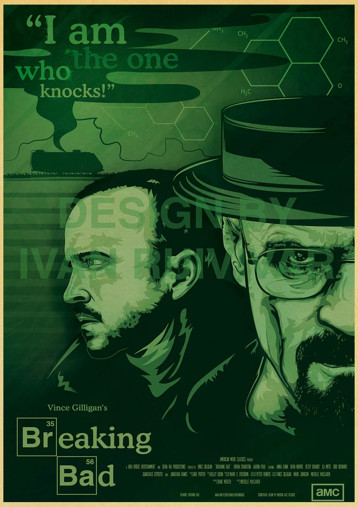 Breaking Bad постеры кино винтажный бумажный постер настенная живопись Duvar tabloar для