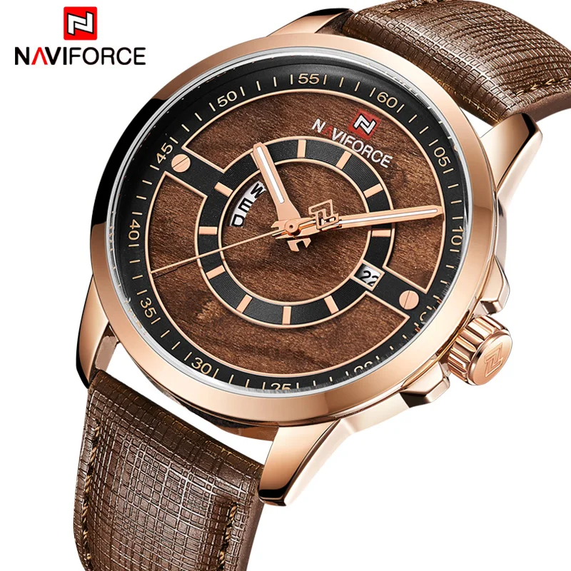 NAVIFORCE Роскошные Брендовые мужские спортивные часы Модные кварцевые армейские
