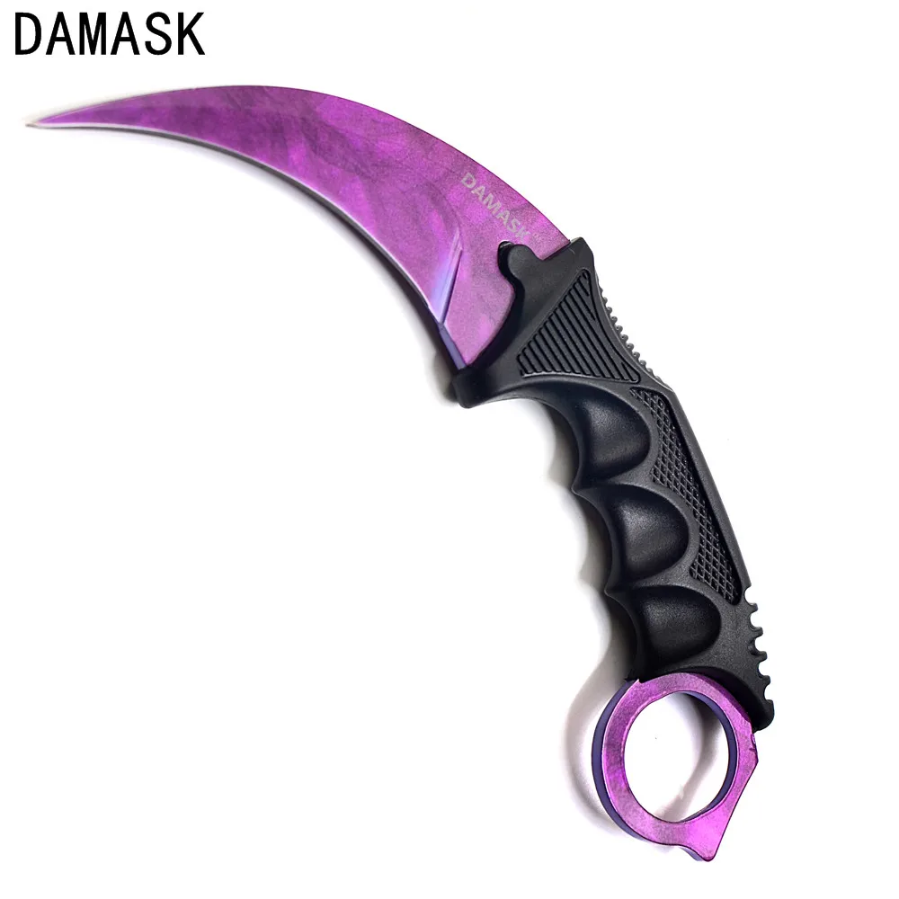 Дамаск бренд csgo Counter Strike Karambit ножи Professional Тактический Кемпинг борьба для поездки