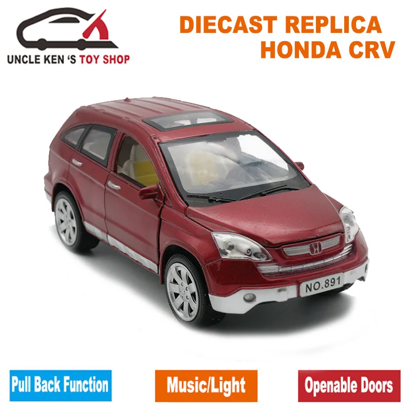 Модель литая автомобиля HONDA CRV масштаб 1/24 длина 20 см игрушки для мальчиков/детей с