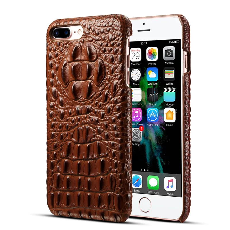 

Back Cover Case for iPhone 6 6s Case Crocodile Pattern Phone Back Cover Leather Cases for Apple iPhone 6 6s Plus 5.5'' CHEZVOUS
