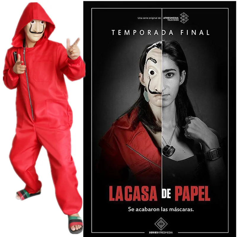Маскарадный костюм для косплея из фильма деньги La Casa De Papel второй сезон