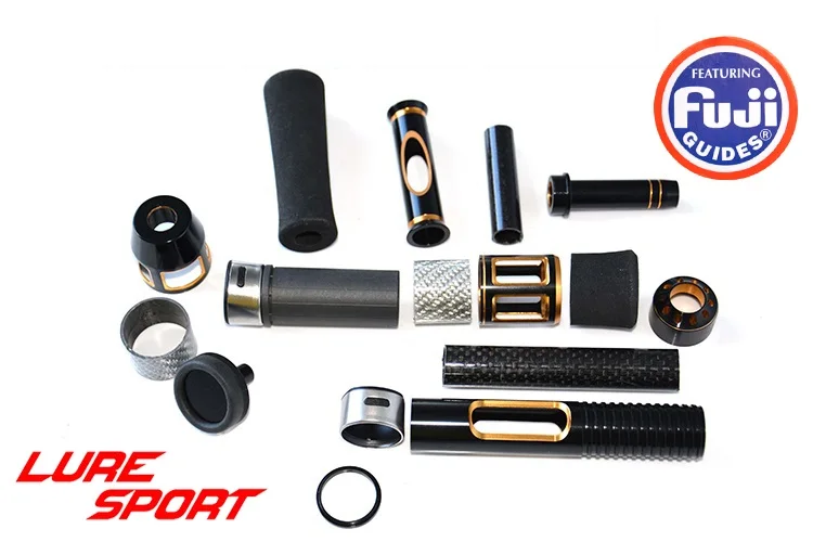 LureSport FUJI Reel Seat Nut EVA Grip алюминиевый встык комплект алюминиевая катушка сиденье тело карбоновая труба стержень строительный компонент DIY аксессуар