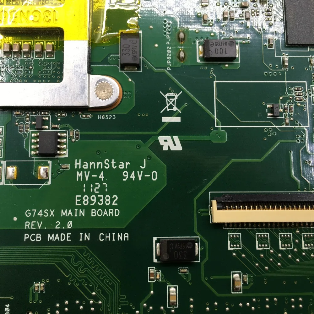 Материнская плата KEFU G74SX для ноутбука ASUS материнская REV: 2 0 с 2D разъемом