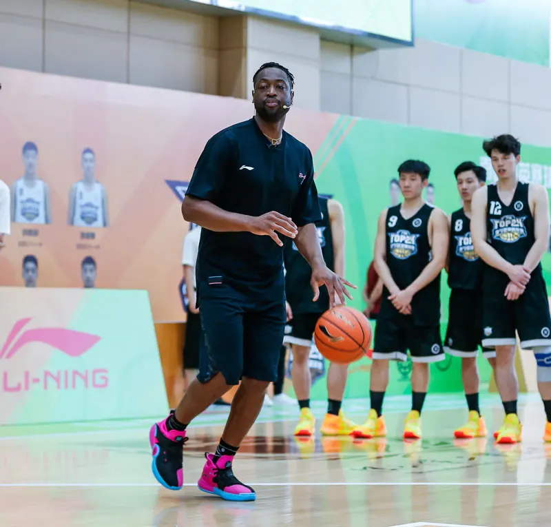 Li-Ning, мужские баскетбольные футболки Wade One Long Dance, свободные хлопковые футболки с графической подкладкой, дышащие спортивные футболки AHSP679 MTS3111