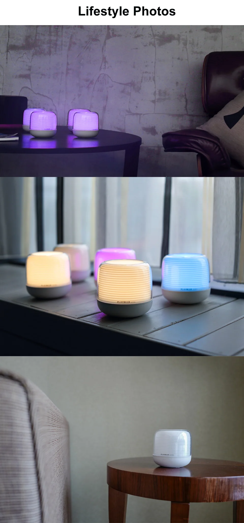 PLAYBULB Смарт пульт дистанционного управления свечи USB зарядка подсвечники таймер RGB сменный Светильник Цвет беспламенный светодиодный
