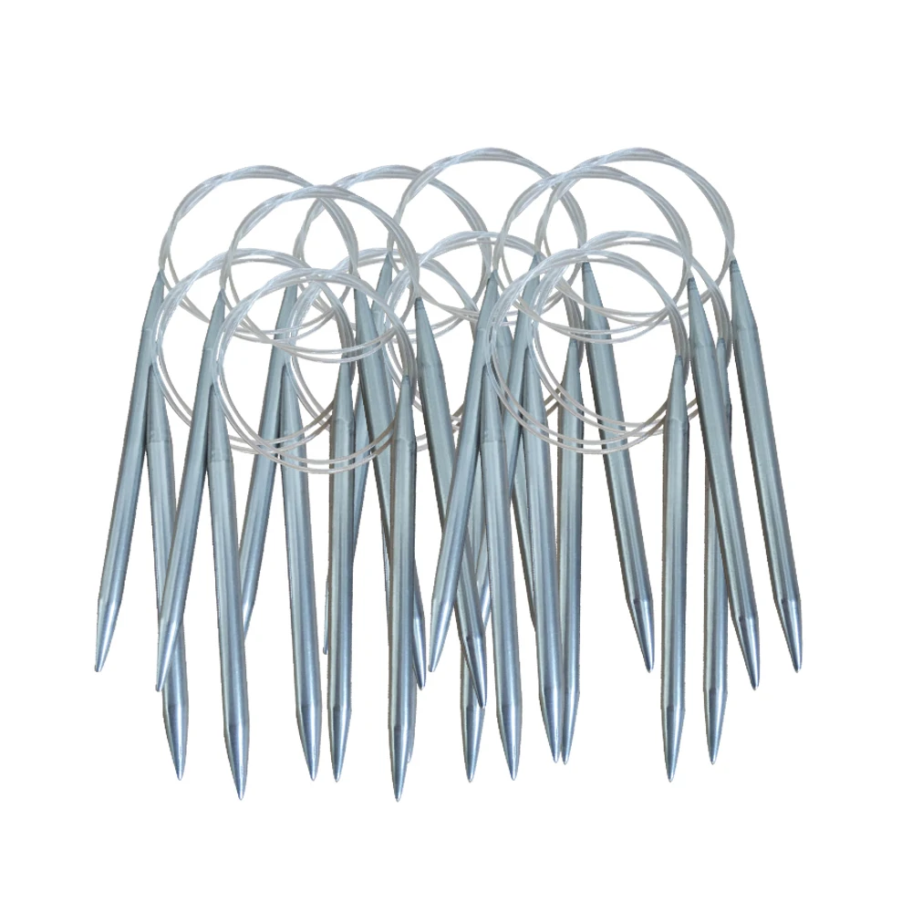 Круговые вязальные спицы из нержавеющей стали для детской рукоделия 10 мм/6 мм/4