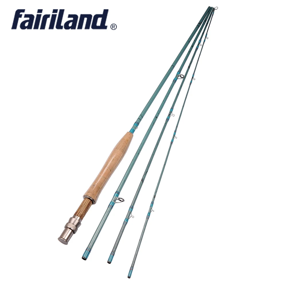 

Fly Fishing Rod 9FT 2.7M 4 Section Fishing Rod 3/4# Fly Fishing Carbon Rod Saltwater/Freshwater A-grade Fly Rod Fishing Tackle