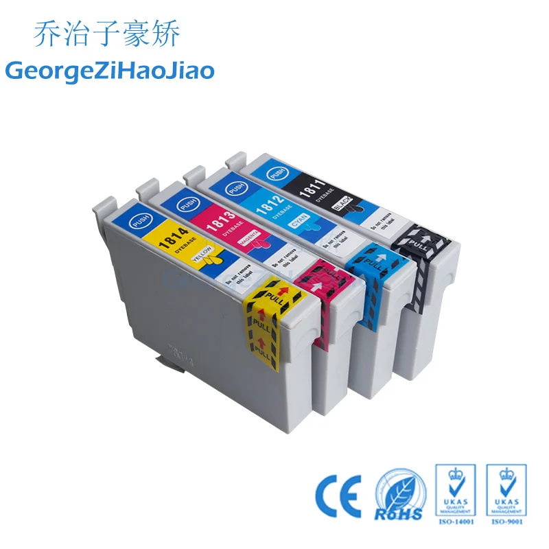 4 шт. 1811XL чернильный картридж совместим с Epson