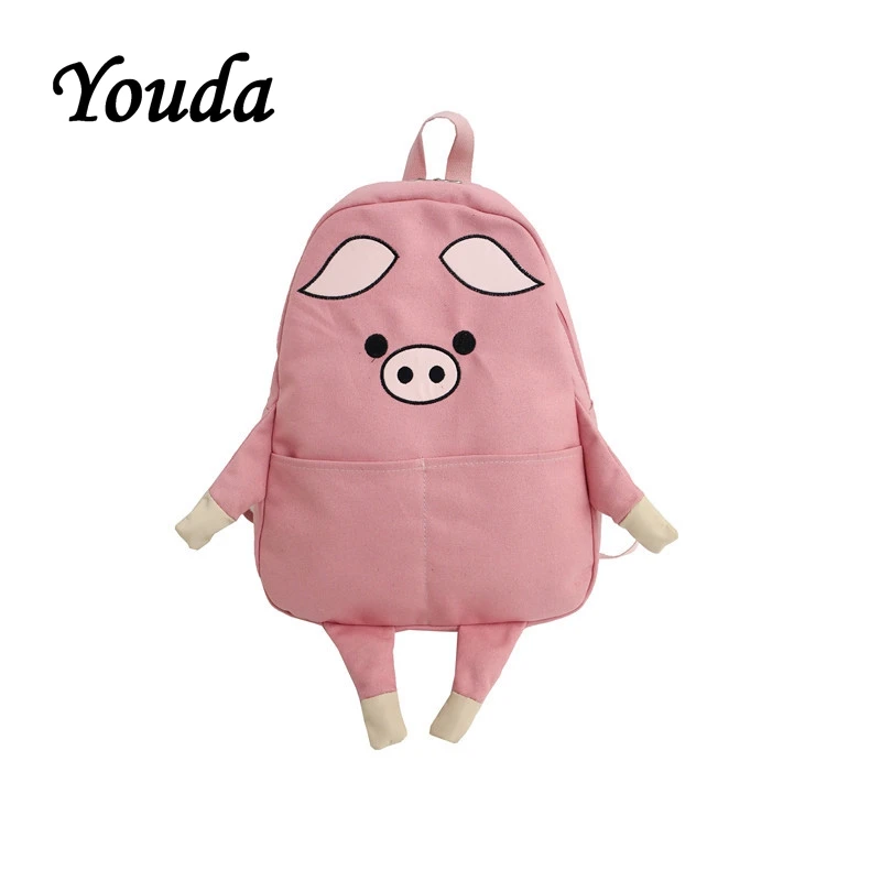 Youda 2019 новый милый женский рюкзак девушка Холщовая Сумка животное кукла