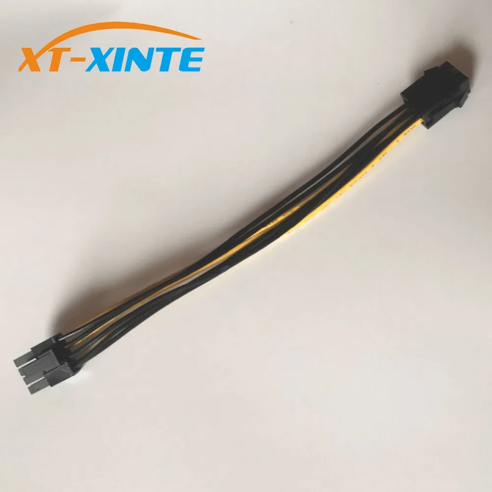 XT-XINTE видеокарта 6PIN до 8PIN Кабель-адаптер питания 6P 8P шнур PCI-Express конвертер провод