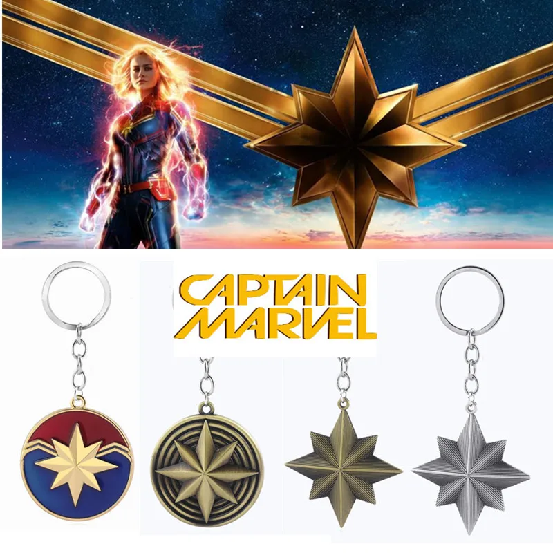 Брелок капитана мстителя Marve 4 супергероя Carol Danvers брелок для ключей подарок