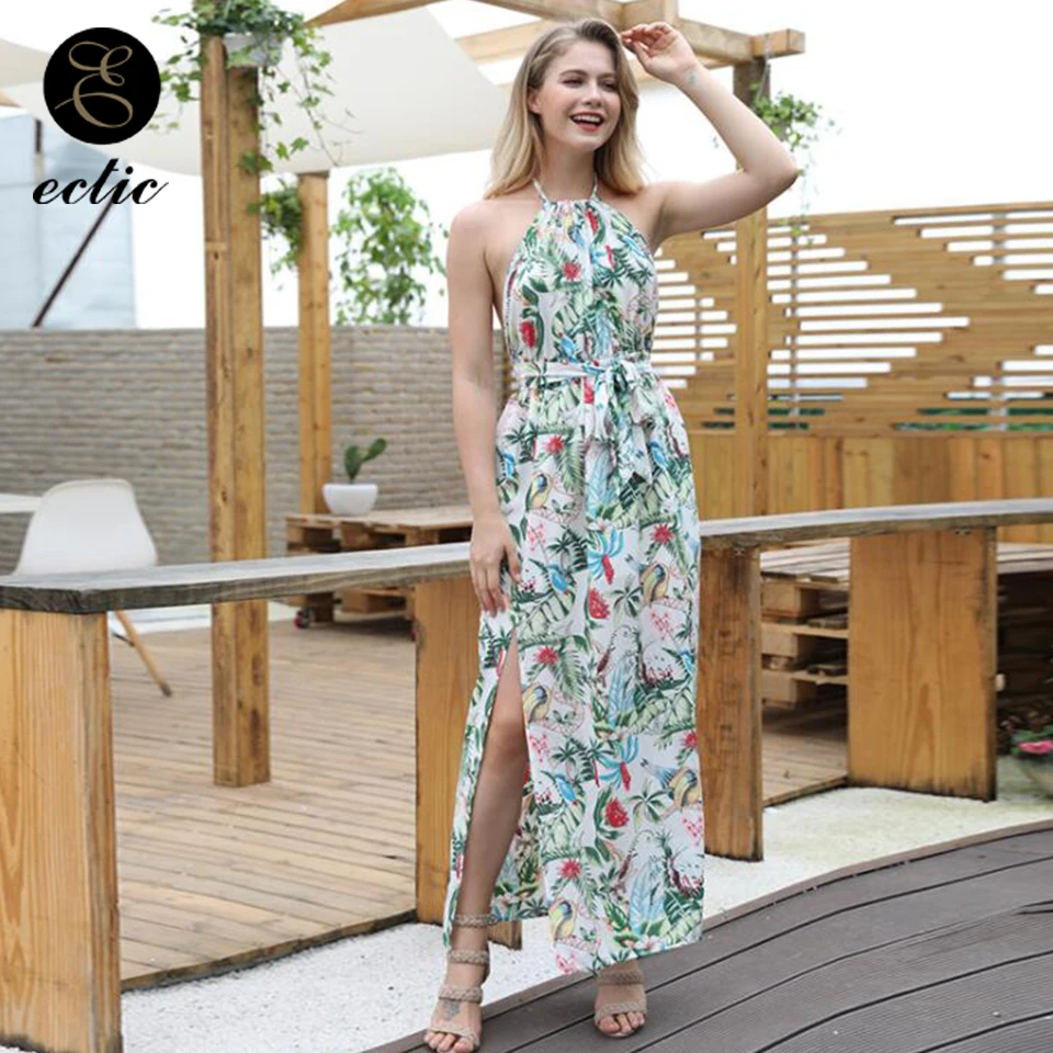 Цветочное платье Kleider Damen Vetement Femme Ete 2018 Sukienka Kawaii с открытой спиной Женское Платье