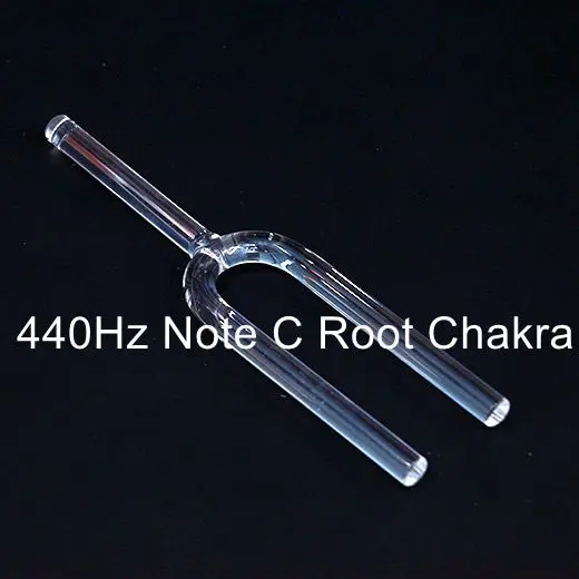 440Hz Note C CVNC 440 Гц или 432 гц 30 мм любое Примечание C, C#, D, D#, E, F, F#, G, G#, A, A#, B прозрачная кварцевая вилка для настройки пения - Цвет: 440Hz Note C