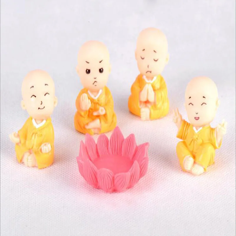 The Young Monk Is Happy And Sad Music DIY Resin Handicraft Automobile Places A Present Home Decorations | Дом и сад