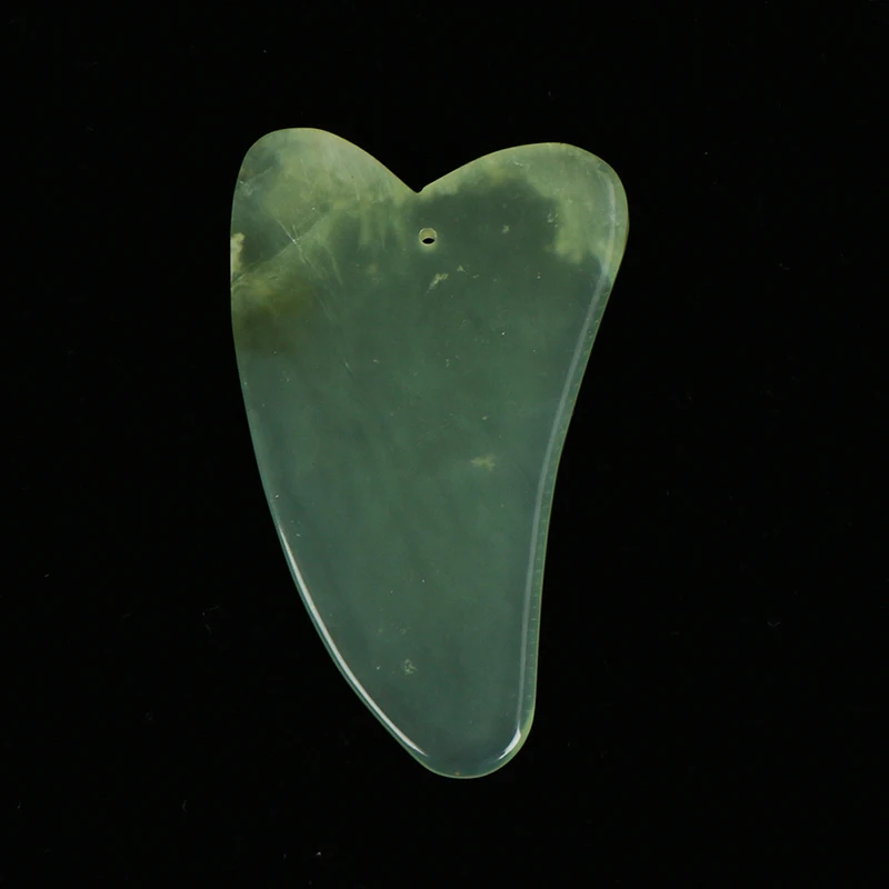 Натуральный Нефритовый камень Guasha массажный инструмент спа терапия guasha Массажер