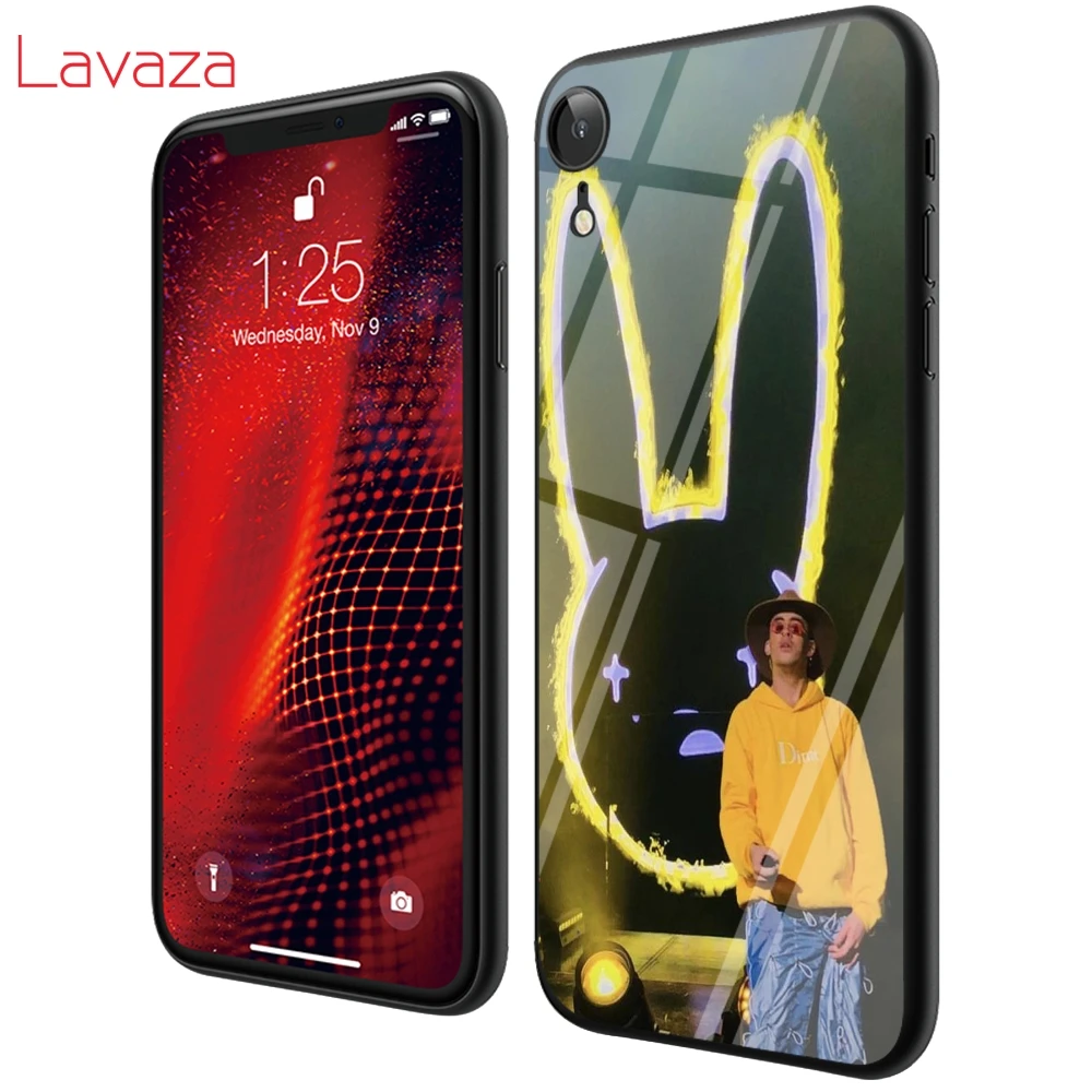 Чехол Lavaza T11 из ТПУ с изображением плохого зайчика закаленного стекла для iPhone 6 6S 7