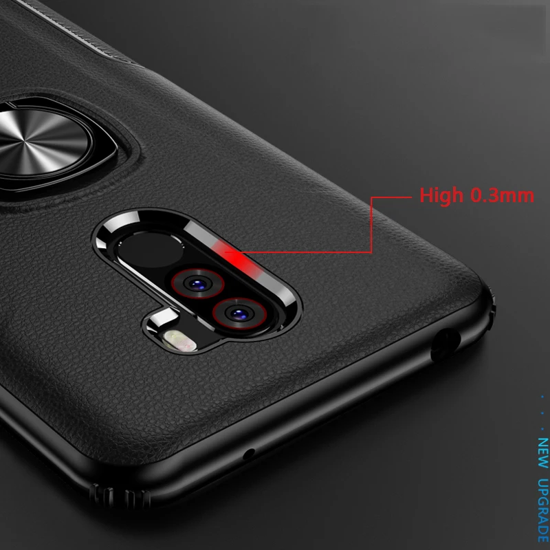 Чехол Toraise для Xiaomi Pocophone F1 Роскошный металлический чехол с подставкой автомобиля