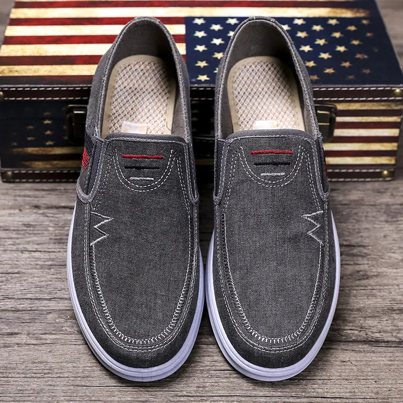 2019 New Canvas Shoes Men Breathable Casual Loafers Soft Comfortable Outdoor Flat for Male Chaussure Homme | Обувь