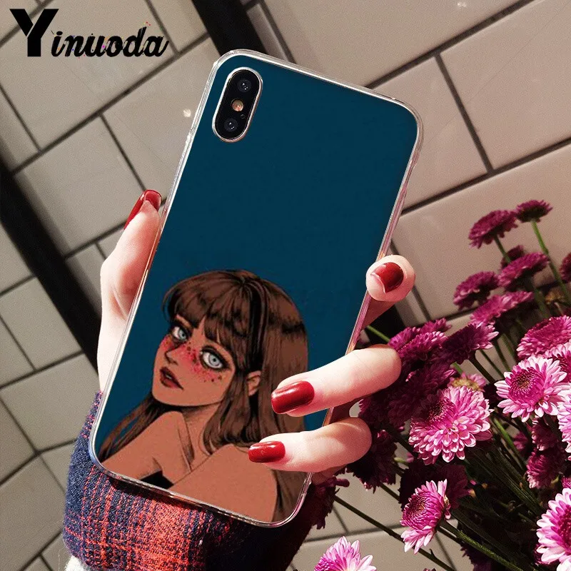 Yinuoda поп комикс девушка и искусство красочные милые аксессуары для телефона